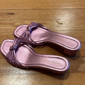 Loeffler Randall Metallic Pink Heels